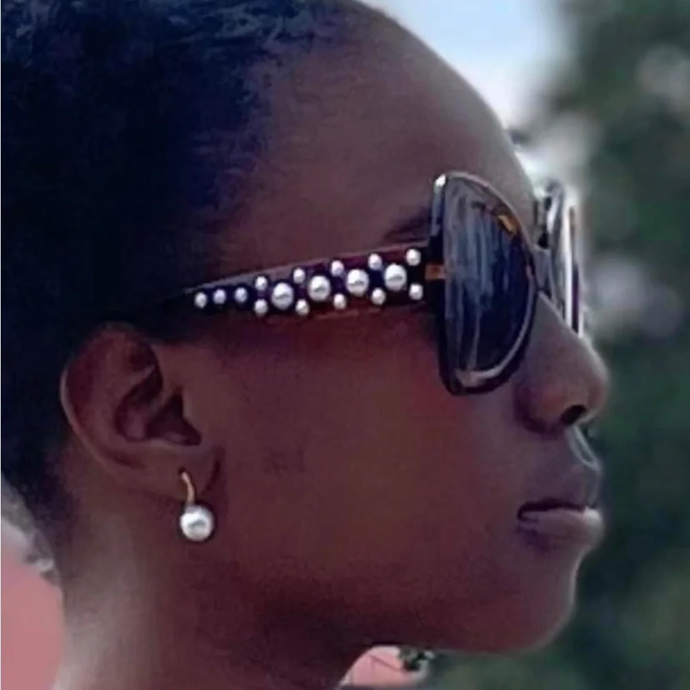 Girls Sunglasses w/Pearl Decorations